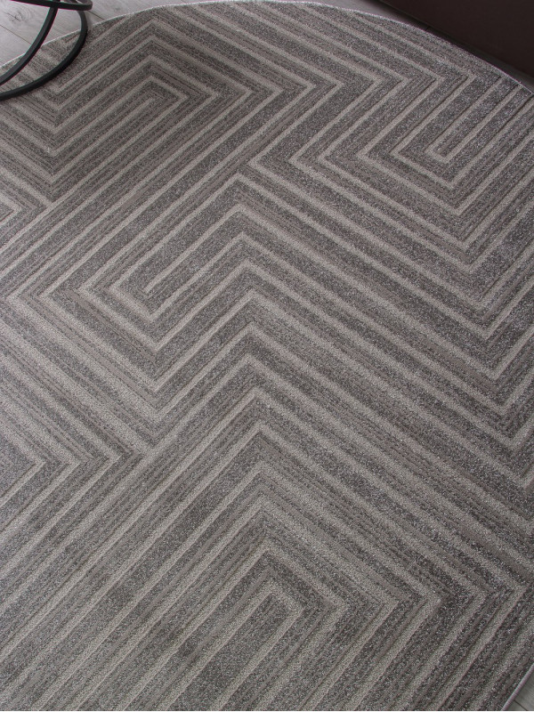 Ковер F412 - LIGHT GRAY - Овал - коллекция DIOS