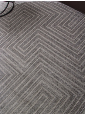 Ковер F412 - LIGHT GRAY - Овал - коллекция DIOS 1x2 м