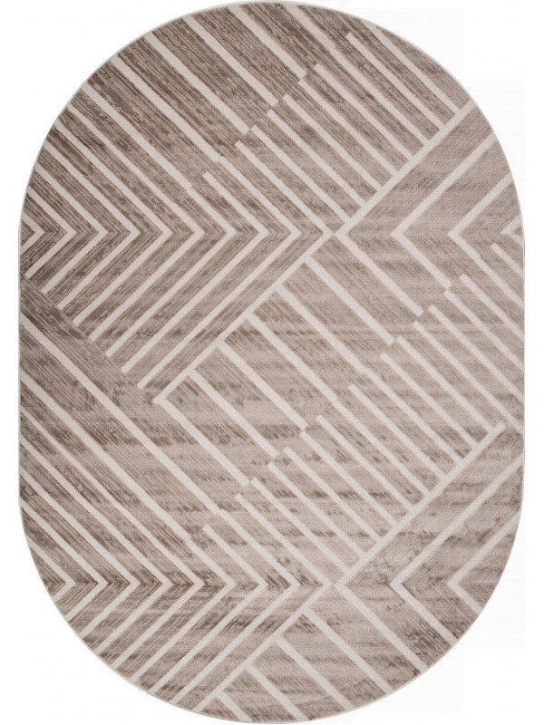 Ковер F438 - BEIGE - Овал - коллекция DIOS