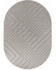 Ковер F438 - LIGHT CREAM - Овал - коллекция DIOS