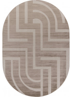 Ковер F439 - BEIGE - Овал - коллекция DIOS 2x4 м