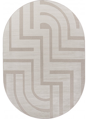 Ковер F439 - CREAM - Овал - коллекция DIOS 0,8x1,5 м