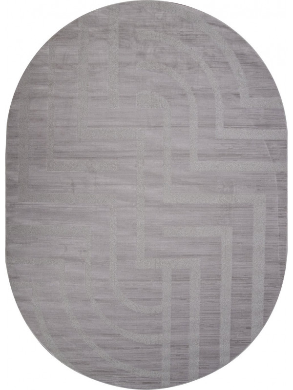 Ковер F439 - GRAY - Овал - коллекция DIOS