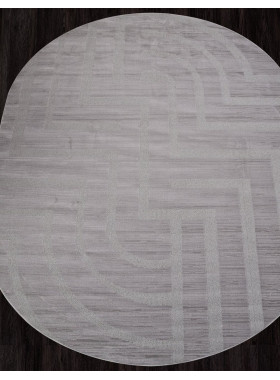 Ковер F439 - GRAY - Овал - коллекция DIOS 2x4 м