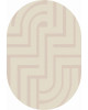 Ковер F439 - LIGHT CREAM - Овал - коллекция DIOS