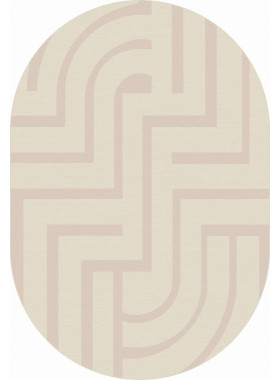 Ковер F439 - LIGHT CREAM - Овал - коллекция DIOS 0,8x1,5 м