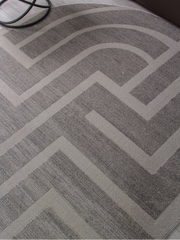 Ковер F439 - LIGHT GRAY - Овал - коллекция DIOS