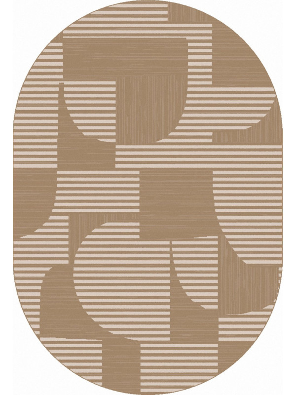 Ковер F440 - LIGHT BEIGE - Овал - коллекция DIOS