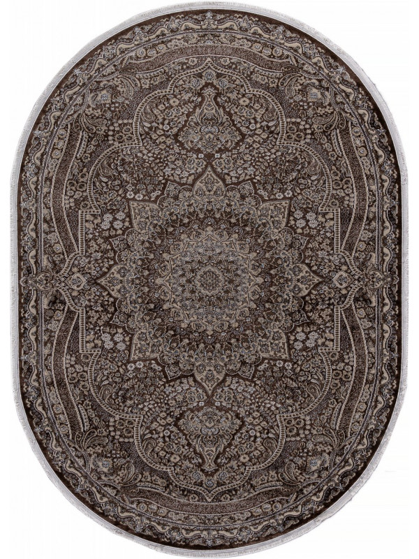 Ковер D415 - BROWN - Овал - коллекция DOLCE