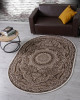 Ковер D415 - BROWN - Овал - коллекция DOLCE
