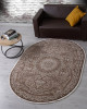 Ковер D415 - BROWN - Овал - коллекция DOLCE