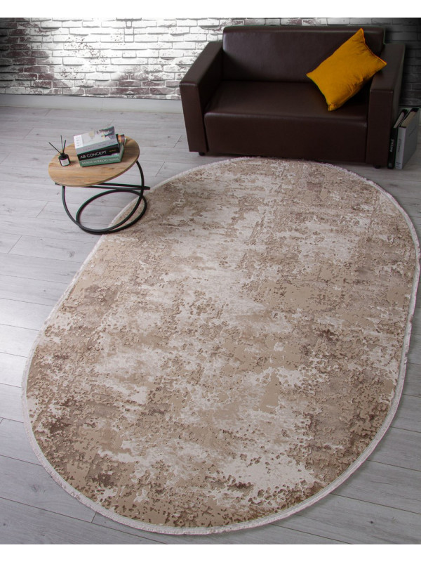 Ковер F204 - BEIGE - Овал - коллекция DOLCE