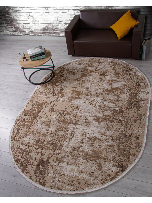 Ковер F204 - BEIGE - Овал - коллекция DOLCE