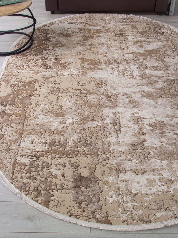 Ковер F204 - BEIGE - Овал - коллекция DOLCE