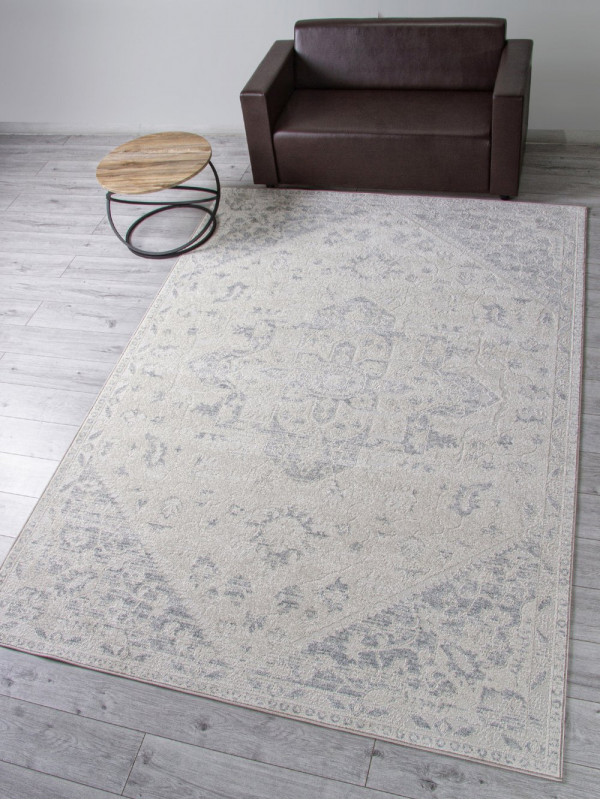 Ковер F530 - CREAM-BLUE - Прямоугольник - коллекция DONA