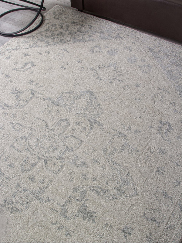Ковер F530 - CREAM-BLUE - Прямоугольник - коллекция DONA