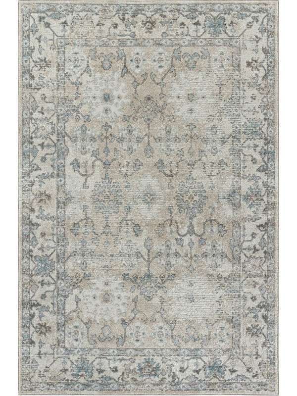 Ковер G021 - BEIGE-BLUE - Прямоугольник - коллекция DONA