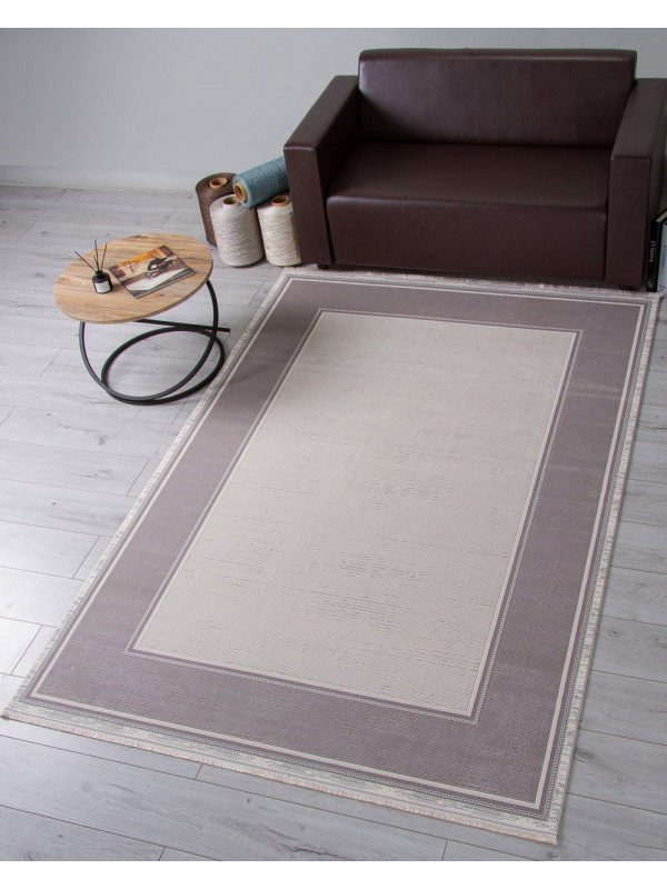 Ковер 00182 - GREY / CREAM - Прямоугольник - коллекция DUBAI