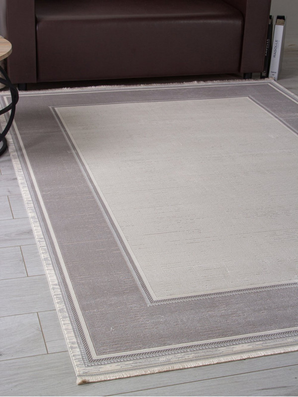 Ковер 00182 - GREY / CREAM - Прямоугольник - коллекция DUBAI