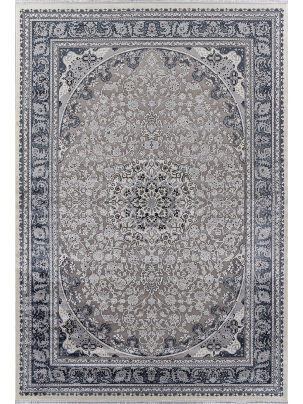 Ковер 00268 - GREY / BLUE - Прямоугольник - коллекция DUBAI