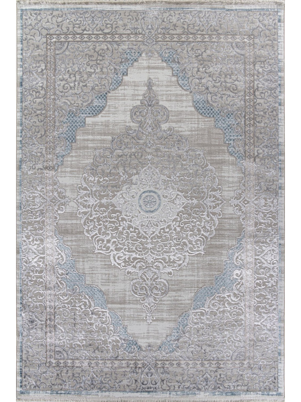 Ковер L279A - CREAM SHRINK / BLUE FDY - Прямоугольник - коллекция EFSAN