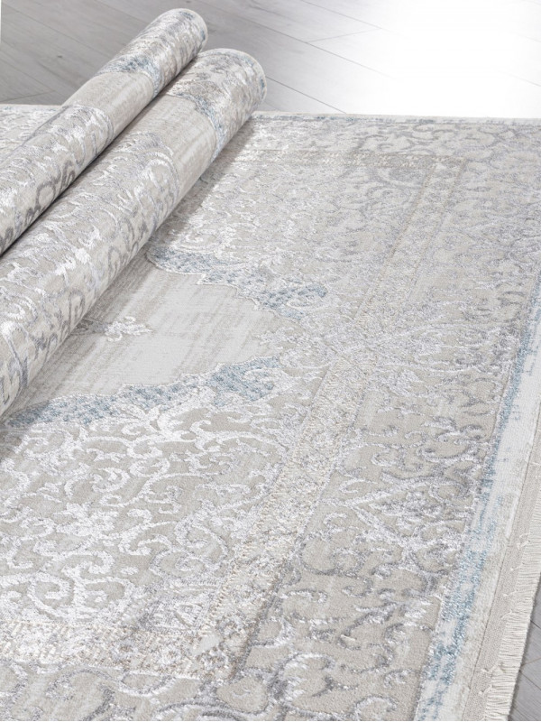 Ковер L279A - CREAM SHRINK / BLUE FDY - Прямоугольник - коллекция EFSAN