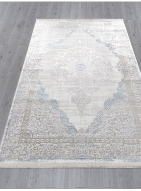 Ковер L279A - CREAM SHRINK / BLUE FDY - Прямоугольник - коллекция EFSAN 3x6 м