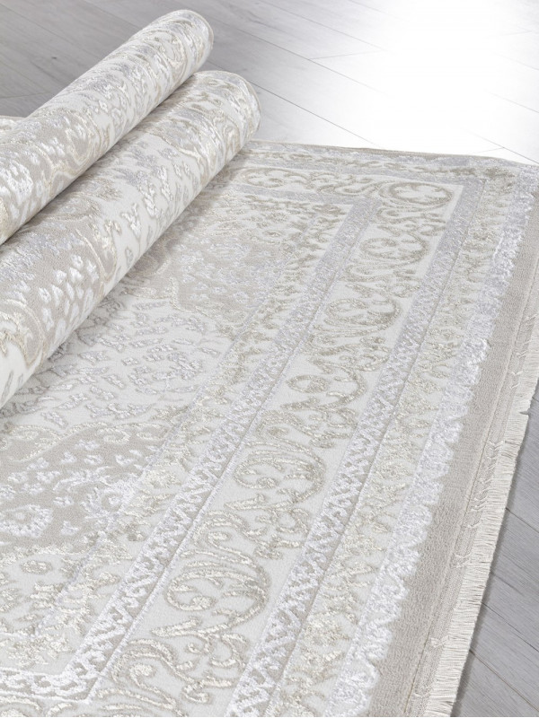 Ковер Q011A - BEIGE SHRINK / BEIGE FDY - Прямоугольник - коллекция EFSAN