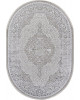 Ковер Q011A - BEIGE SHRINK / GREY FDY - Овал - коллекция EFSAN