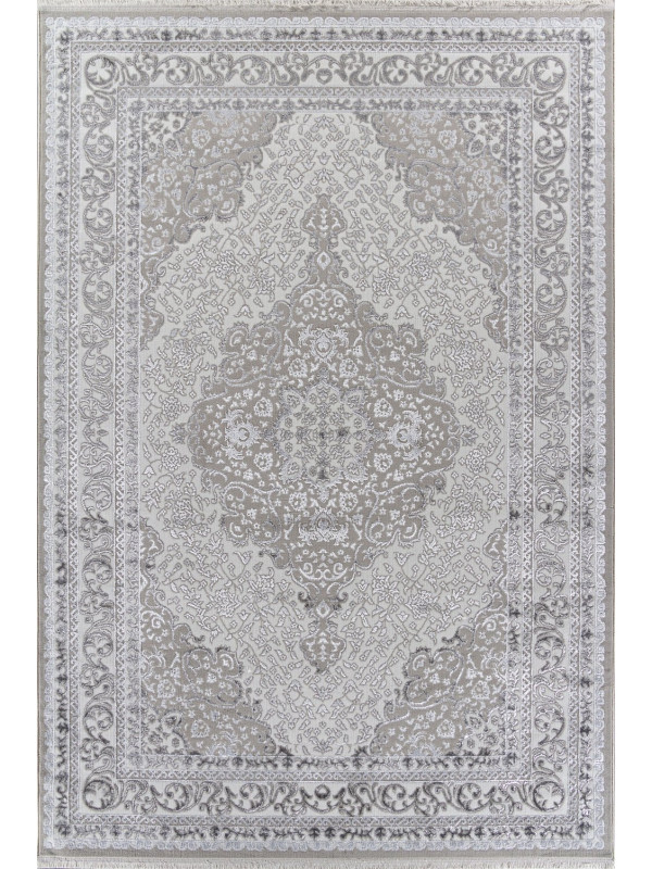 Ковер Q011A - BEIGE SHRINK / GREY FDY - Прямоугольник - коллекция EFSAN