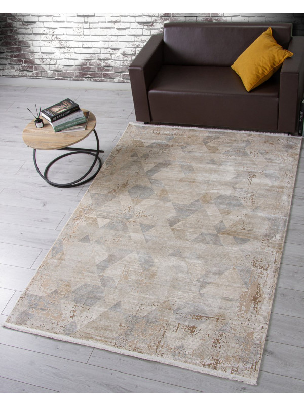 Ковер F726AD - BEIGE / L.BROWN - Прямоугольник - коллекция EMPEROS OLIMPOS