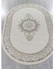 Ковер 27236A - CREAM / BLUE - Овал - коллекция ESSA