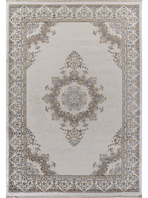 Ковер 27236A - CREAM / BLUE - Прямоугольник - коллекция ESSA