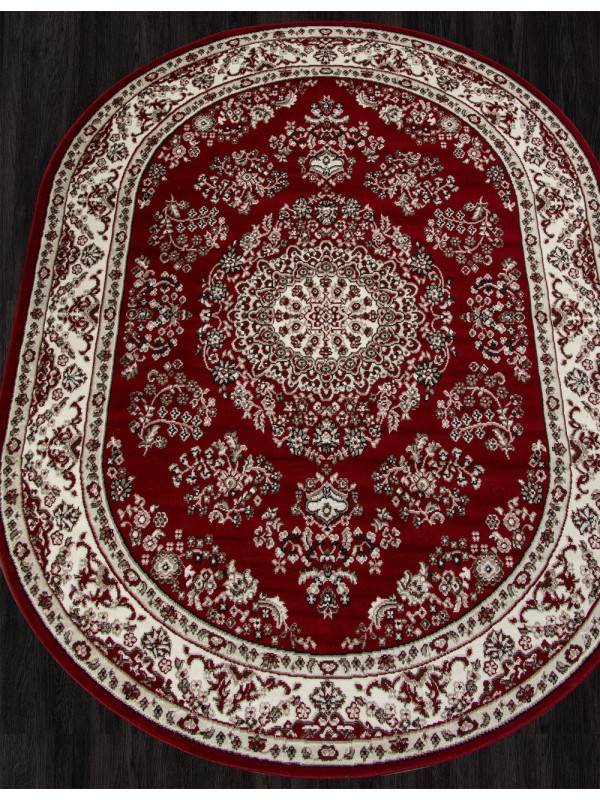 Ковер D285 - RED - Овал - коллекция GAVANA