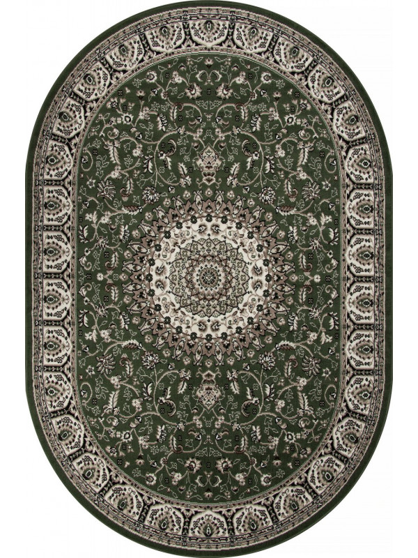Ковер D409 - GREEN - Овал - коллекция GAVANA
