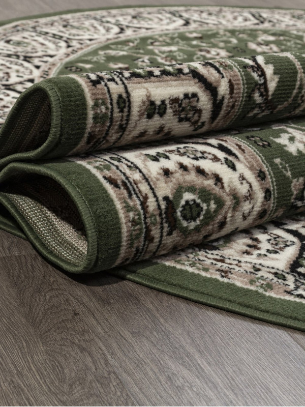 Ковер D409 - GREEN - Овал - коллекция GAVANA