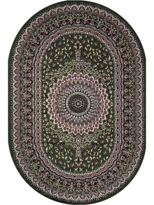Ковер D504 - GREEN - Овал - коллекция GAVANA