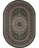 Ковер D504 - GREEN - Овал - коллекция GAVANA