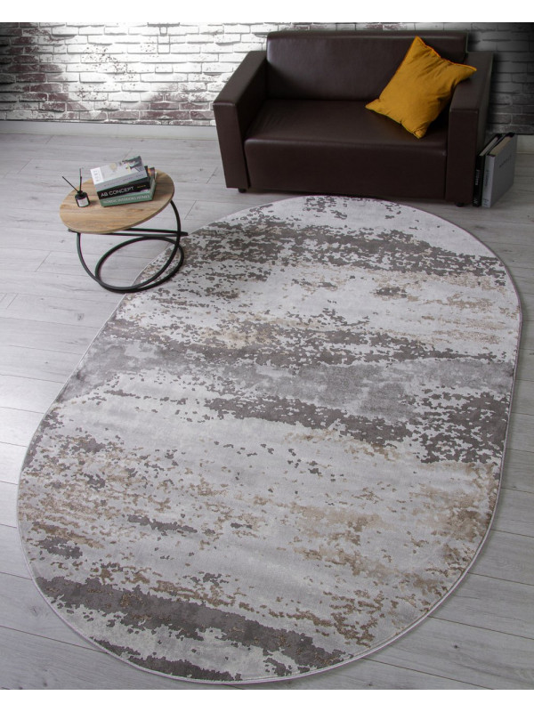 Ковер 2788 - GRAY-BEIGE - Овал - коллекция GRAFF