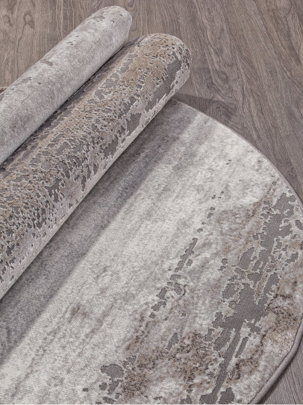 Ковер 3312 - GRAY-BEIGE - Овал - коллекция GRAFF
