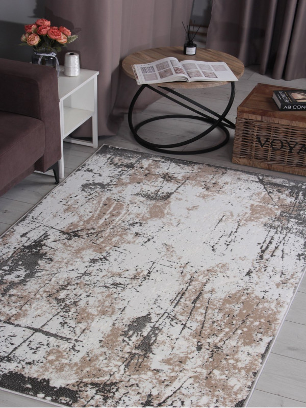 Ковер 3433 - GRAY-BEIGE - Прямоугольник - коллекция GRAFF