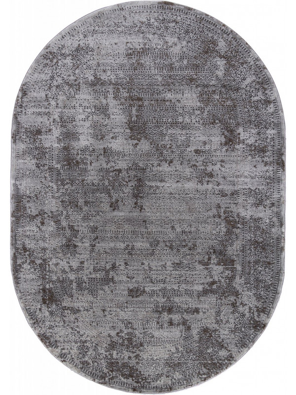 Ковер F239 - GRAY-BEIGE - Овал - коллекция GRAFF