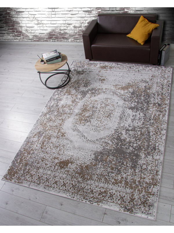 Ковер F240 - GRAY-BEIGE - Прямоугольник - коллекция GRAFF