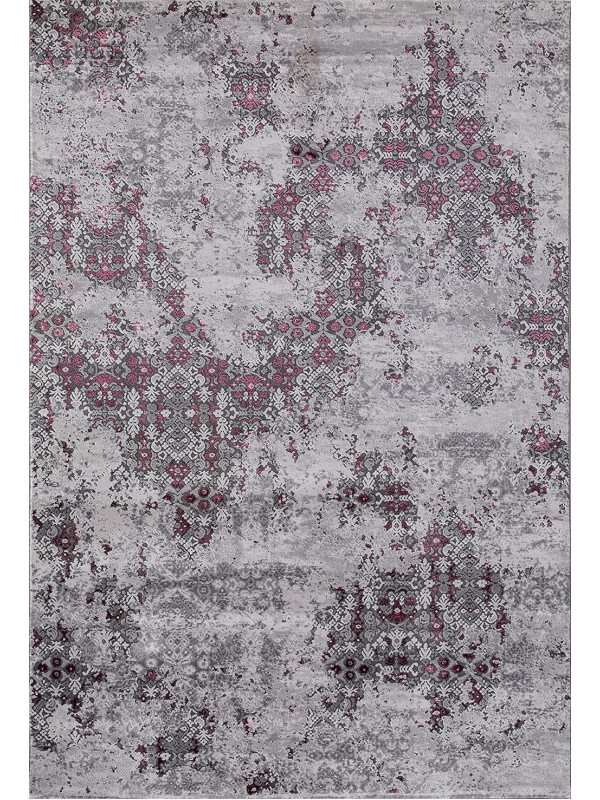 Ковер 23418 - 950 GREY / PURPLE - Прямоугольник - коллекция GRAND