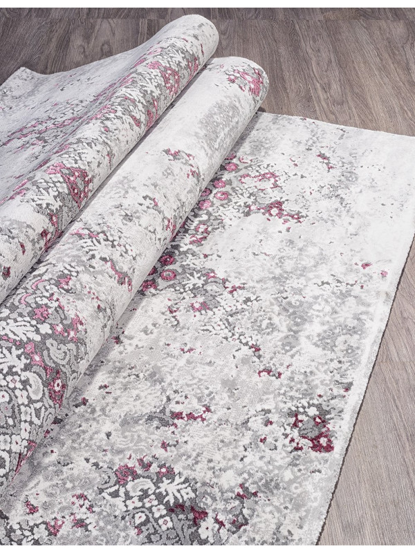 Ковер 23418 - 950 GREY / PURPLE - Прямоугольник - коллекция GRAND