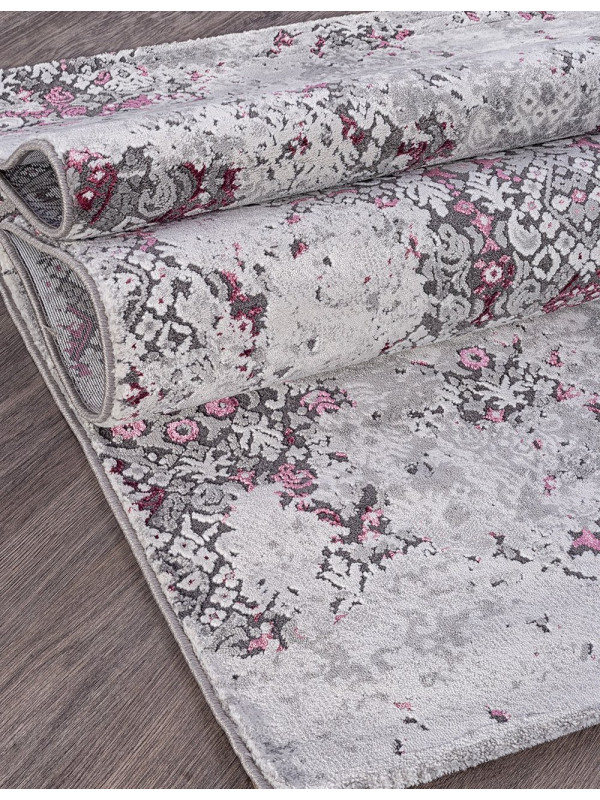 Ковер 23418 - 950 GREY / PURPLE - Прямоугольник - коллекция GRAND
