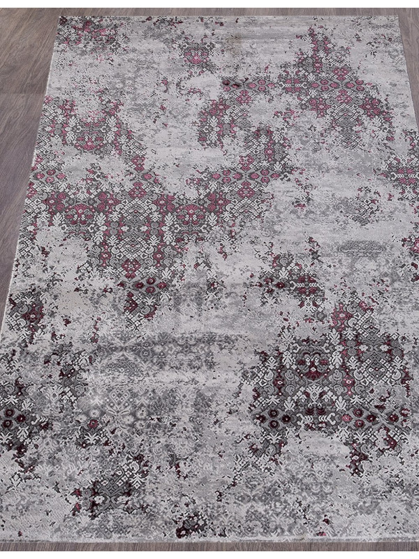 Ковер 23418 - 950 GREY / PURPLE - Прямоугольник - коллекция GRAND
