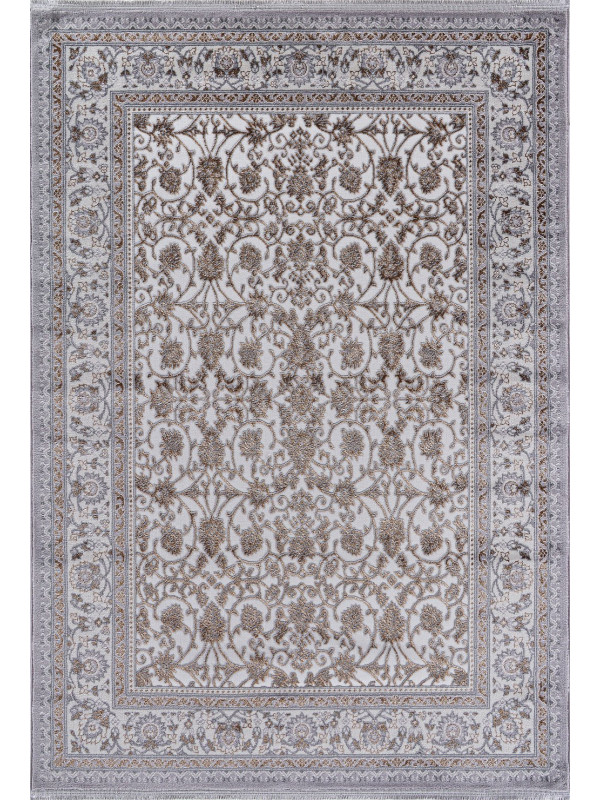 Ковер F608 - GRAY-GREEN - Прямоугольник - коллекция HALIF