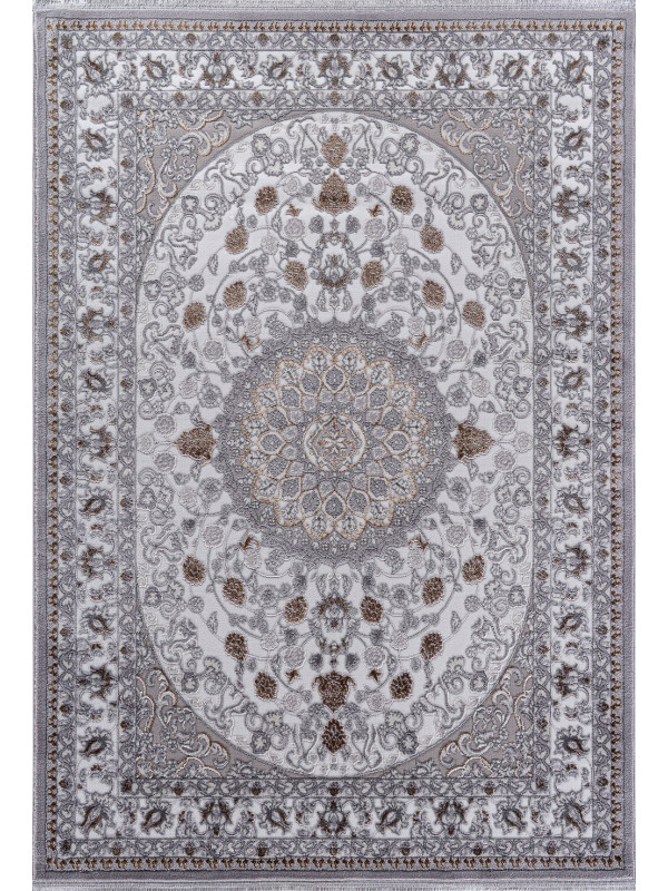 Ковер F611 - GRAY-GREEN - Прямоугольник - коллекция HALIF