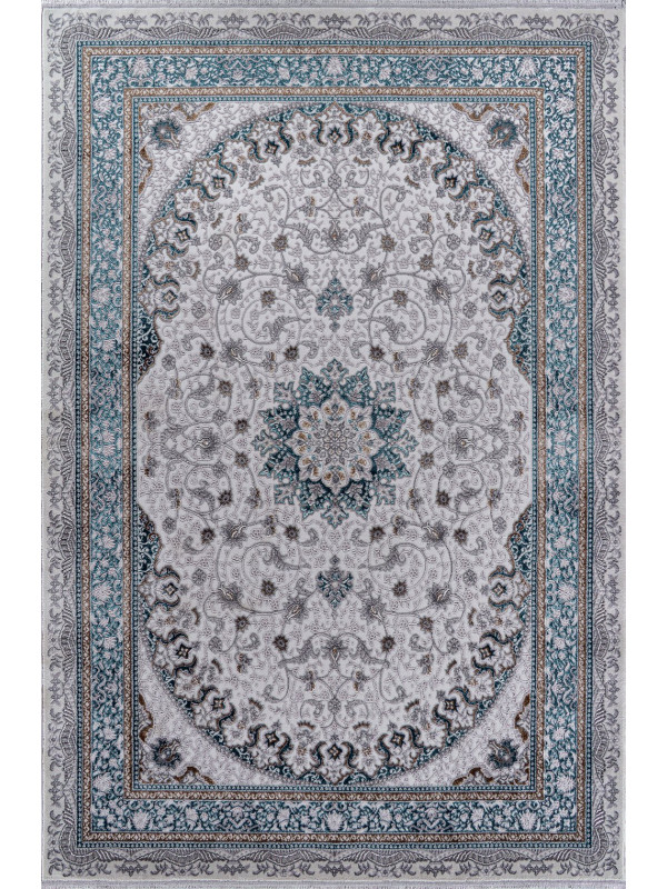 Ковер F639 - GREEN-BLUE - Прямоугольник - коллекция HALIF